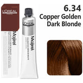 Loreal Majirel Hair Color 50G 6.34 Copper Golden Dark Blonde + Oxidant 1000Ml Combo